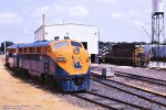 CNJ, Central Railroad of New Jersey, F3a 56D57, ex-BAR, Bangor and Aroostook 506A, sits at the Winchester Westerns engine terminal in Bridgeton, New Jersey. July 31, 2000. 